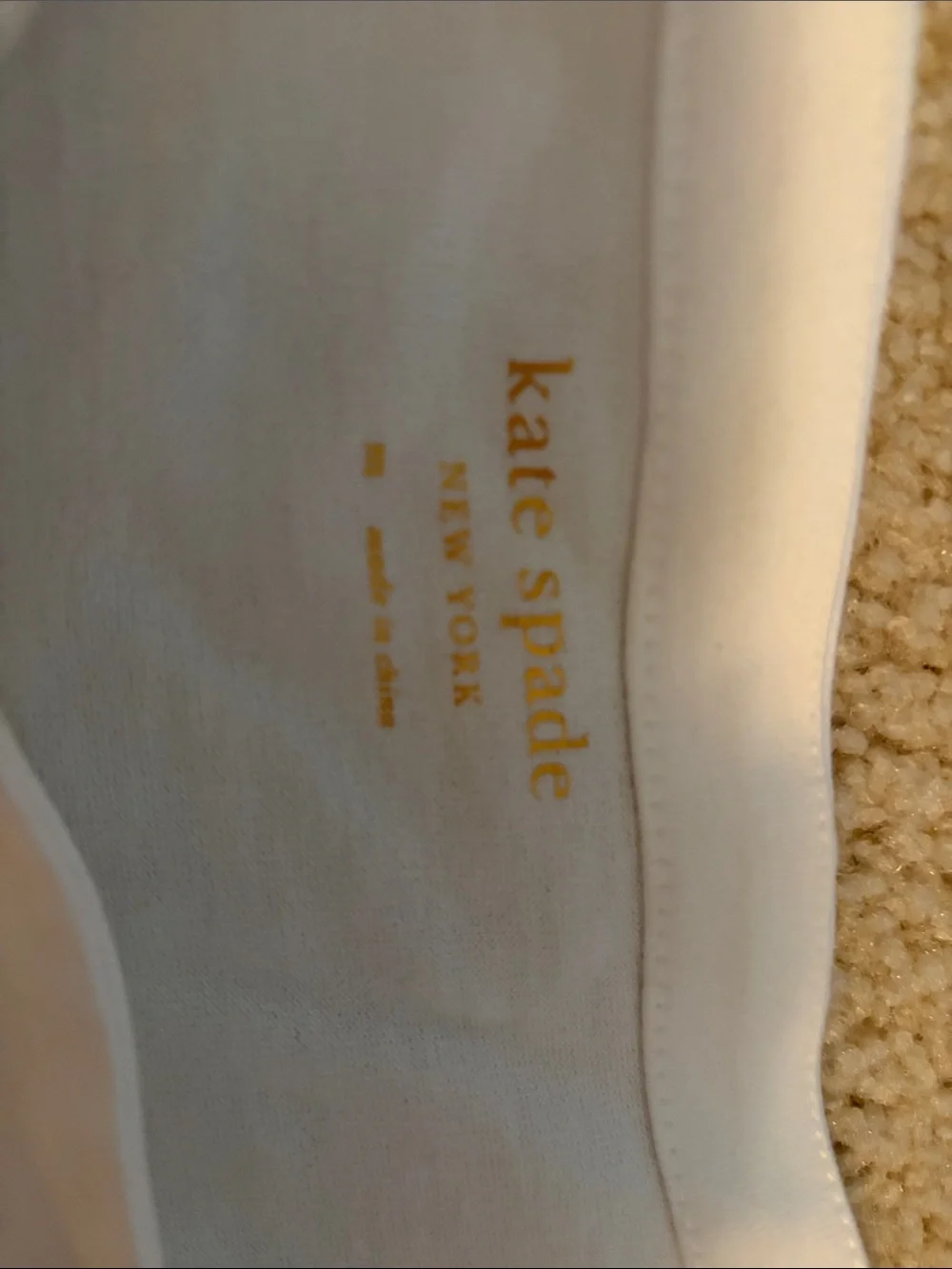kate spade White Top with Navy Striped Skirt Dress